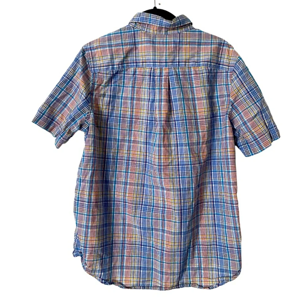 Ralph‎ Lauren Natural Stretch 100% Cotton Boys Short Sleeve Button Down Shirt XL